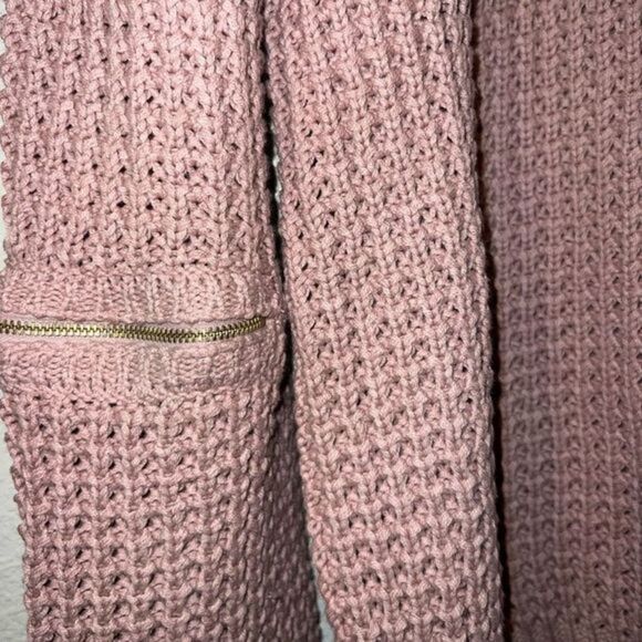 Guess Dalida chunky knit sweater long zipper statement‎ sleeves - Picture 8 of 14